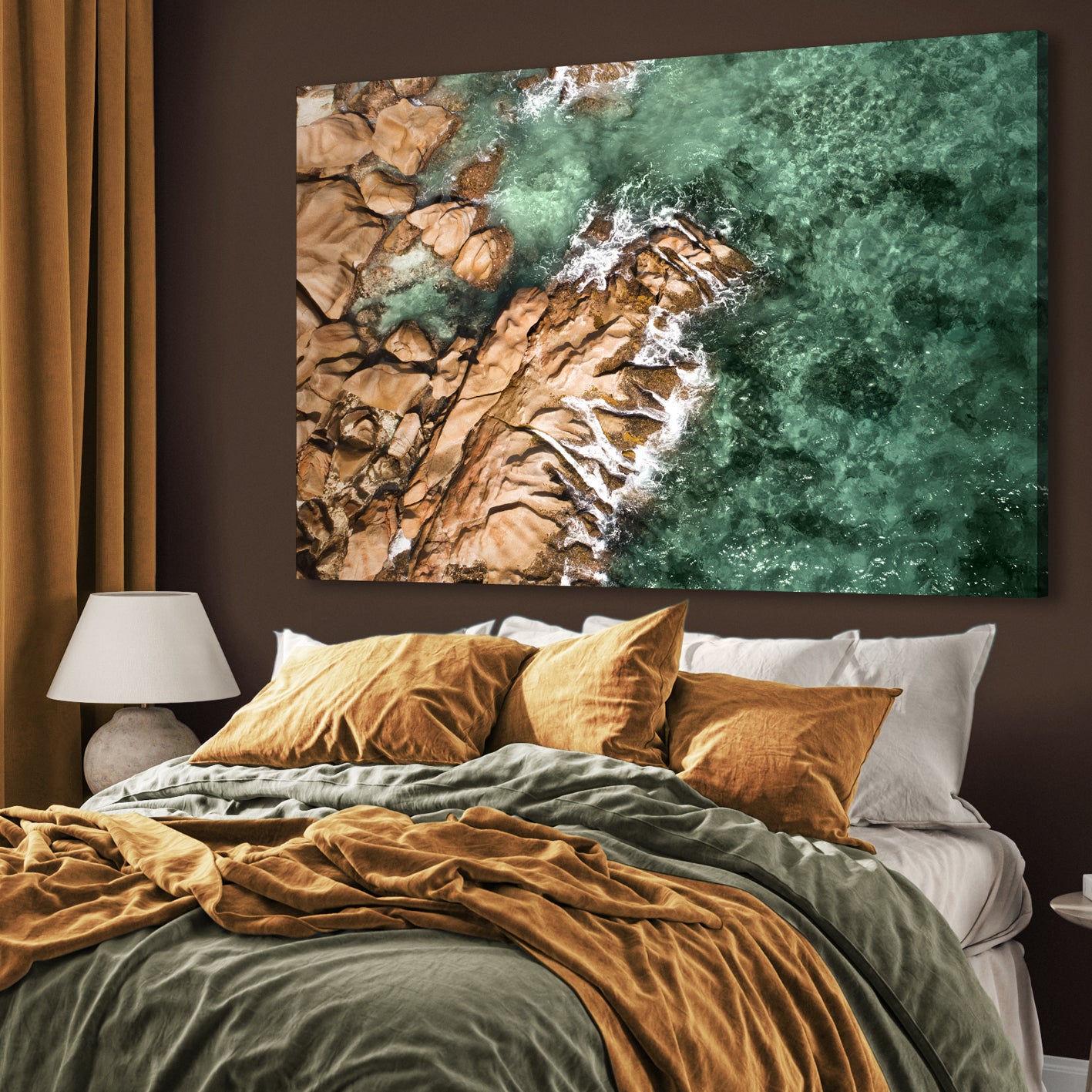 Canvastavla - Waves and Rocks