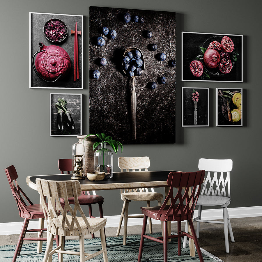 Poster - Blueberries in a spoon