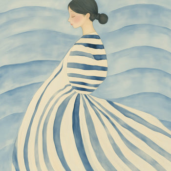 Ljuddämpande tavla - Drift in Blue