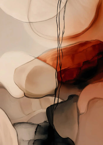 Canvastavla - Ethereal Strata (50x70)