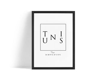 Poster - Tunis Coordinates