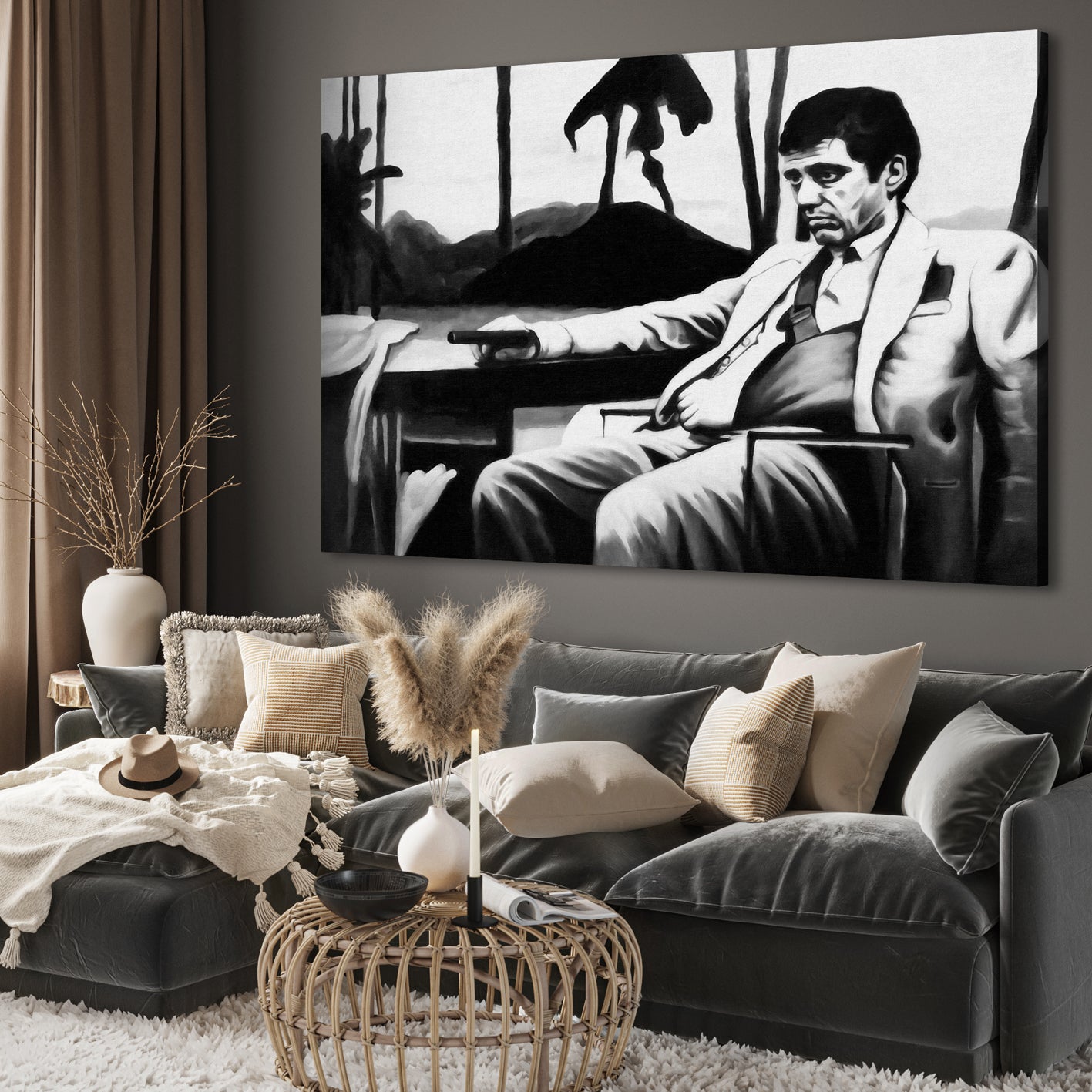 Ljuddämpande tavla - Scarface Tavla
